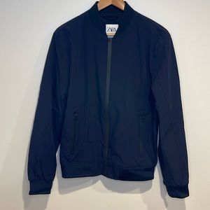 Zara Bomber Jacket Navy
